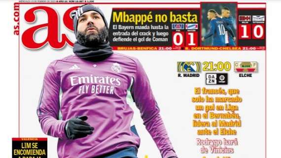 PORTADA | AS: "Esperando a Benzema"