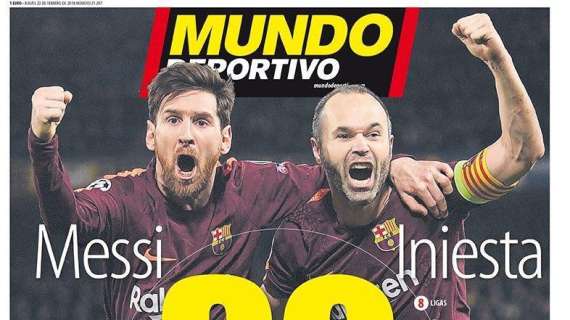 PORTADA - Mundo Deportivo: "Iniesta y Messi, 30 títulos"