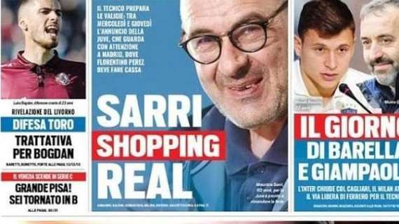 PORTADA - Tuttosport: "Sarri a la Juve; el míster ya prepara el shopping real"