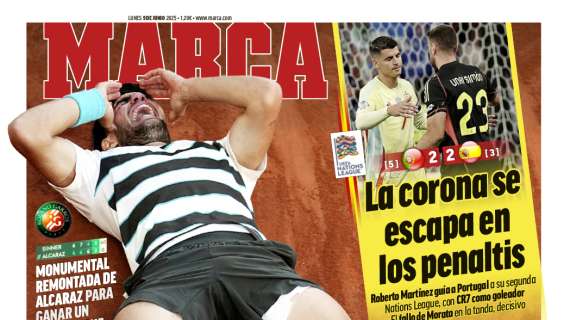 Marca a Alcaraz en su portada: "Increíble, Carlitos, ¡Increíble!"