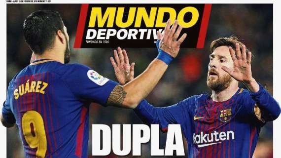 PORTADA - Mundo Deportivo lo tiene claro: "Dupla de oro"