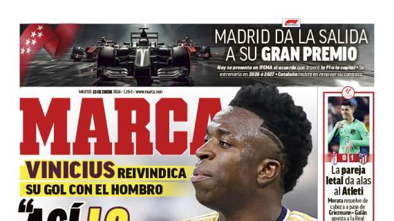PORTADA | Marca, con Vinicius: "Así lo hacía siempre en Copacabana"