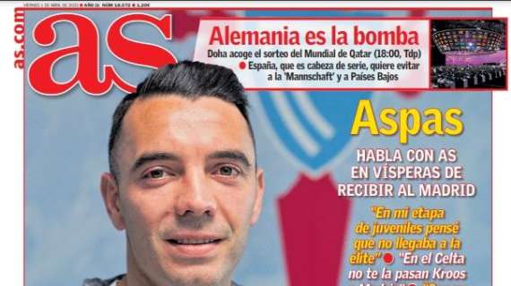 PORTADA | As, Aspas: "Benzema y yo somos viejos rockeros"