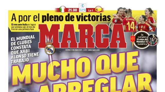 La reconstrucción del Real Madrid, en la portada de Marca