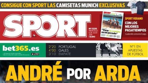 Portada Sport: André por Arda