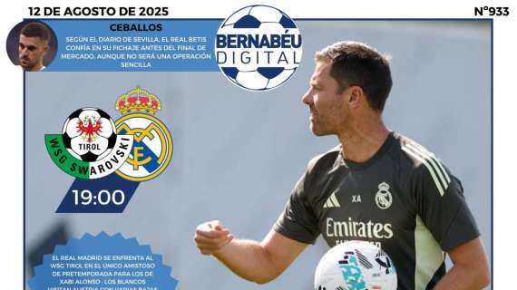 "Ensayo único": la previa del WSG Tirol - Real Madrid, en la portada BD