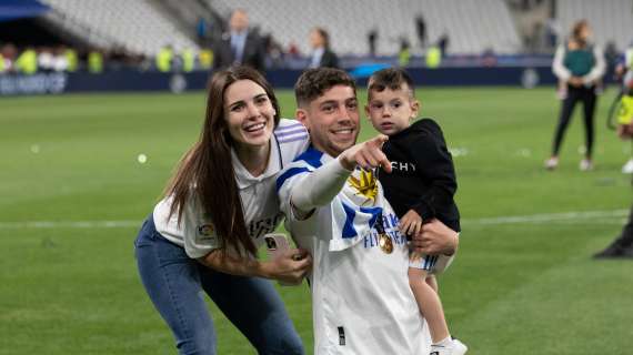 Fede Valverde y su familia