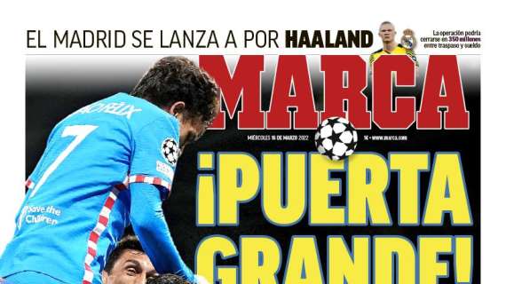 PORTADA | Marca: "El Madrid se lanza a por Haaland"