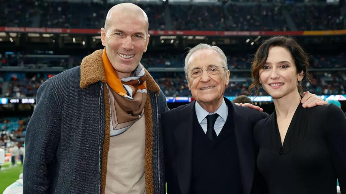 Y en medio de los rumores, reencuentro entre Florentino y Zidane