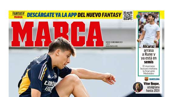 PORTADA | Marca destaca el asombro del Real Madrid: "Güler tiene un don"