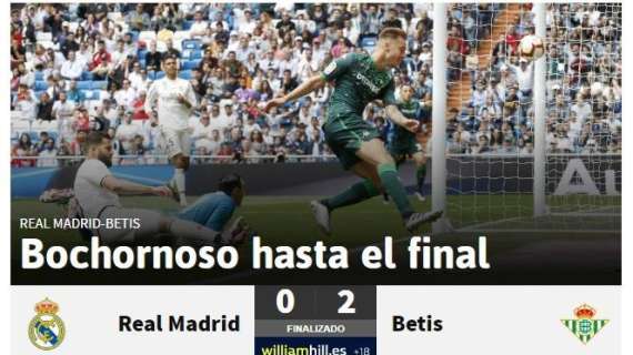 AS destaca la mala imagen del Madrid: "Bochornoso hasta el final"