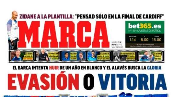 PORTADA - Marca: "Evasión o victoria en el Vicente Calderón"