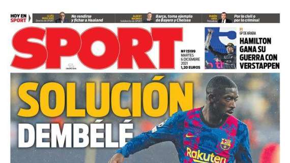 PORTADA | Sport: "Benzema, K.O. para jugar contra el Inter"