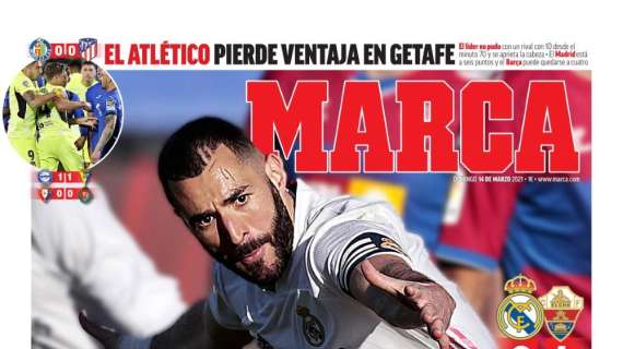 PORTADA - Marca: "Benzema quiere LaLiga"