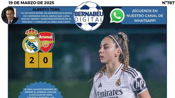 La primera noche mágica del Real Madrid Femenino, protagonista en la portada de Bernabéu Digital