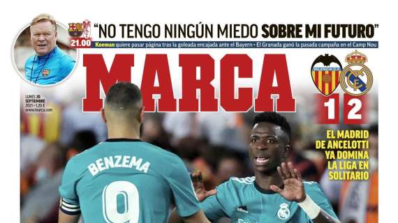 PORTADA | Marca, con la dupla Benzema-Vinicius: "Una pareja líder"
