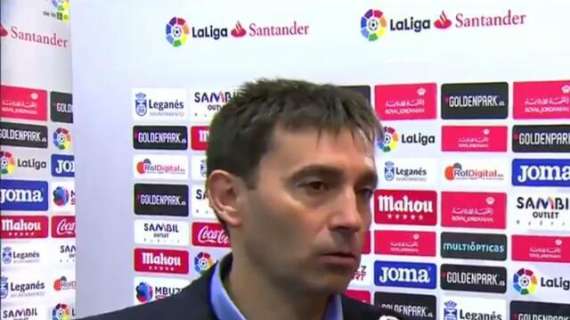 Garitano: "Creo que el Leganés nunca pudo firmar a Mariano. El partido ante el Madrid..."
