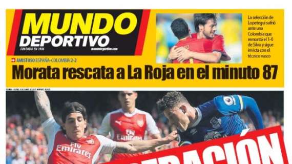 PORTADA - Mundo Deportivo: "Operación Bellerín"