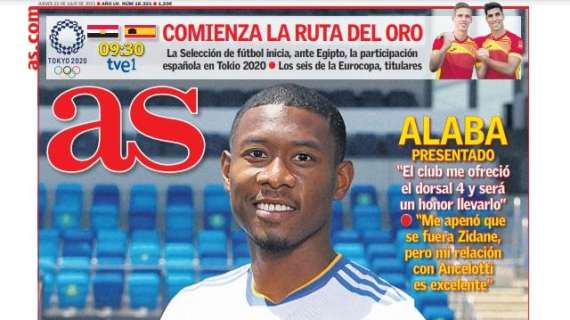 PORTADA | As, Alaba: "Me hubiera gustado jugar con Ramos"