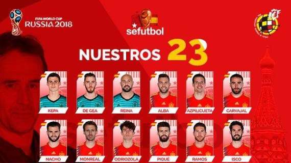 FOTO - Esta es la lista de 23 convocados para el Mundial de Rusia: Monreal principal novedad