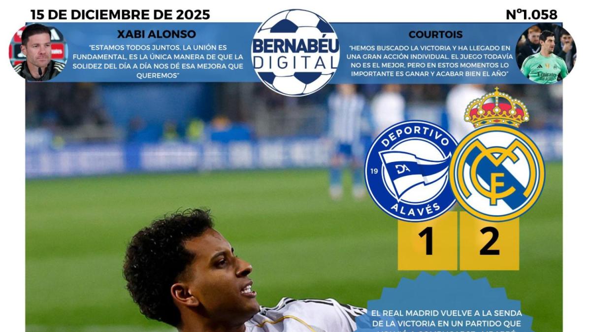 El triunfo del Real Madrid en Vitoria, en la portada BD