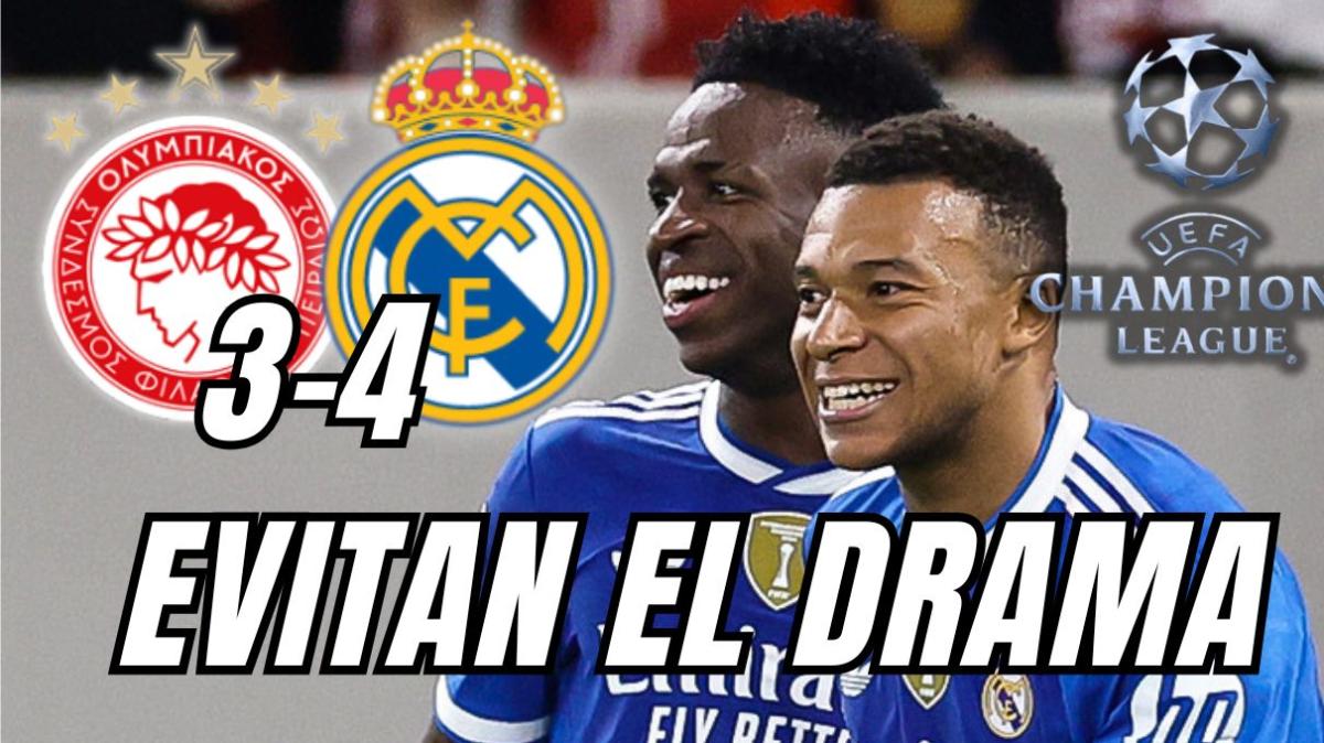 ¡El Real Madrid vence con drama en Atenas gracias a Mbappé y Vinicius! 