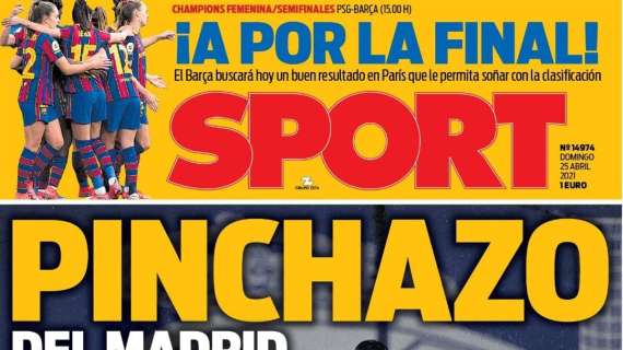 PORTADA | Sport: "Pinchazo del Madrid"