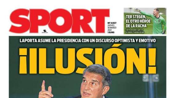 PORTADA - Sport, Laporta: "Estoy aquí para intentar convencer a Messi de que se quede"