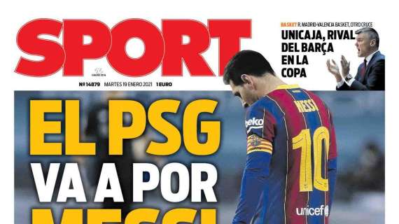 PORTADA - Sport: "EL PSG va a por Messi"