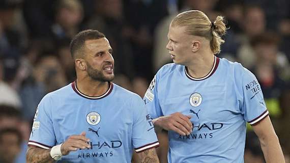 Walker y Haaland, Man City