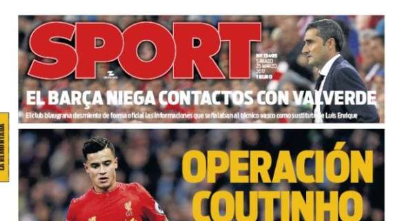 SPORT - El Barça pone en marcha la operación Coutinho