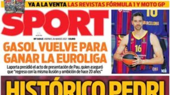 PORTADA - Sport: "Tres fichajes 'low cost' y una estrella"