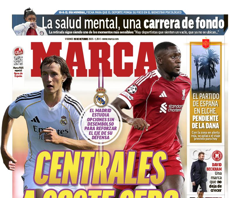 El próximo objetivo de mercado del Real Madrid, en la portada de Marca