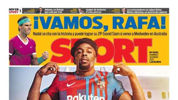 PORTADA | Sport, Adama Traoré: "¡He vuelto!"