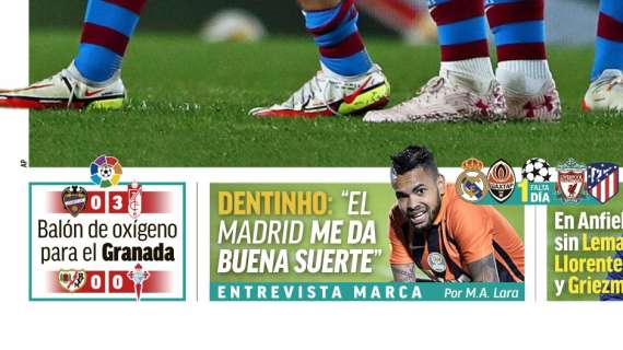 PORTADA | Marca, Dentinho: "El Madrid me da buena suerte"