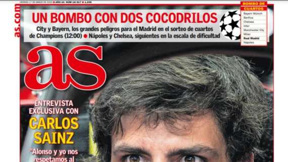 PORTADA | AS: "Un bombo con dos cocodrilos"