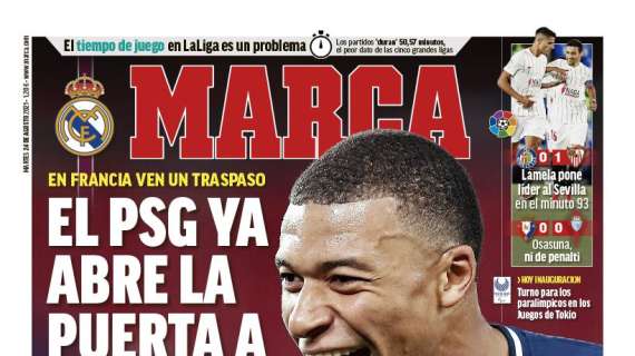 PORTADA | Marca: "El PSG ya abre la puerta a Mbappé"