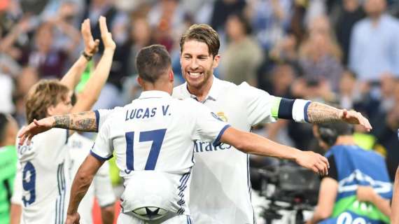 FOTO - Lucas, Ramos y Asensio ya están preparados para el partido ante el Girona: "Campeones"