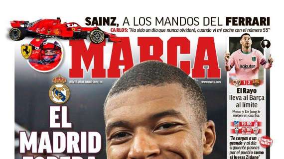 PORTADA - Marca, con Mbappé: "El Madrid espera una señal"