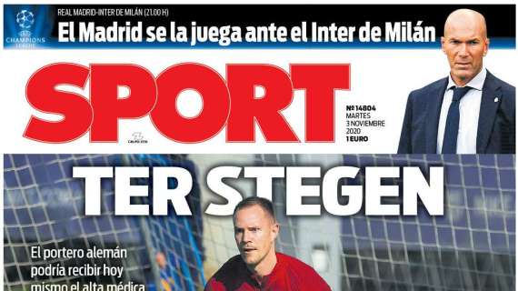 PORTADA - Sport: "El Madrid se la juega ante el Inter de Milán"