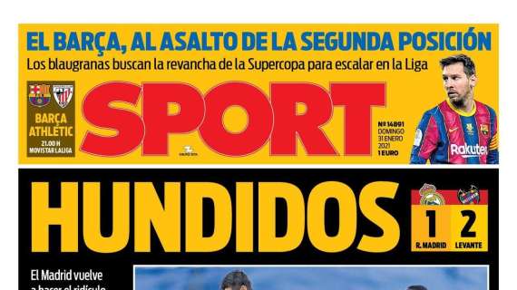 PORTADA - Sport: "Hundidos"