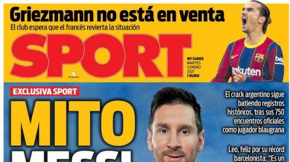 PORTADA - Sport: "Mito Messi"