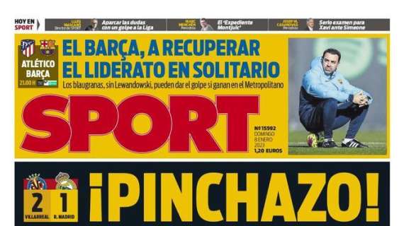 PORTADA | Sport: "¡Pinchazo!"