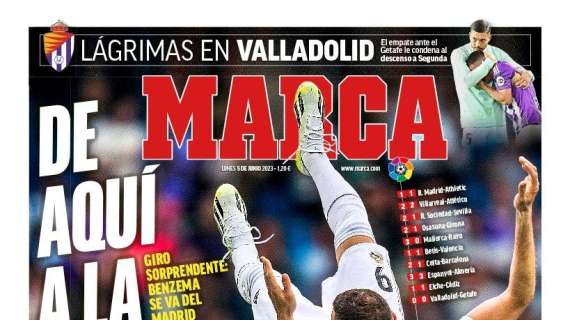 PORTADA | Marca, con Benzema: "De aquí a la historia"