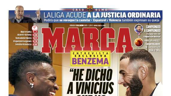 La entrevista a Benzema es la protagonista de la portada de Marca