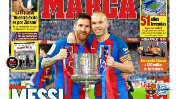 PORTADA - Marca: "Messi invita a otra copa en el Calderón"
