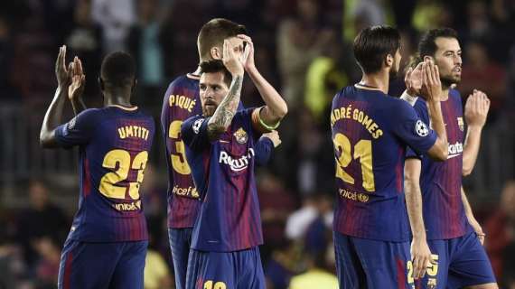 FOTO - El Barça toma el Bernabéu y se mofan de los blancos en el vestuario