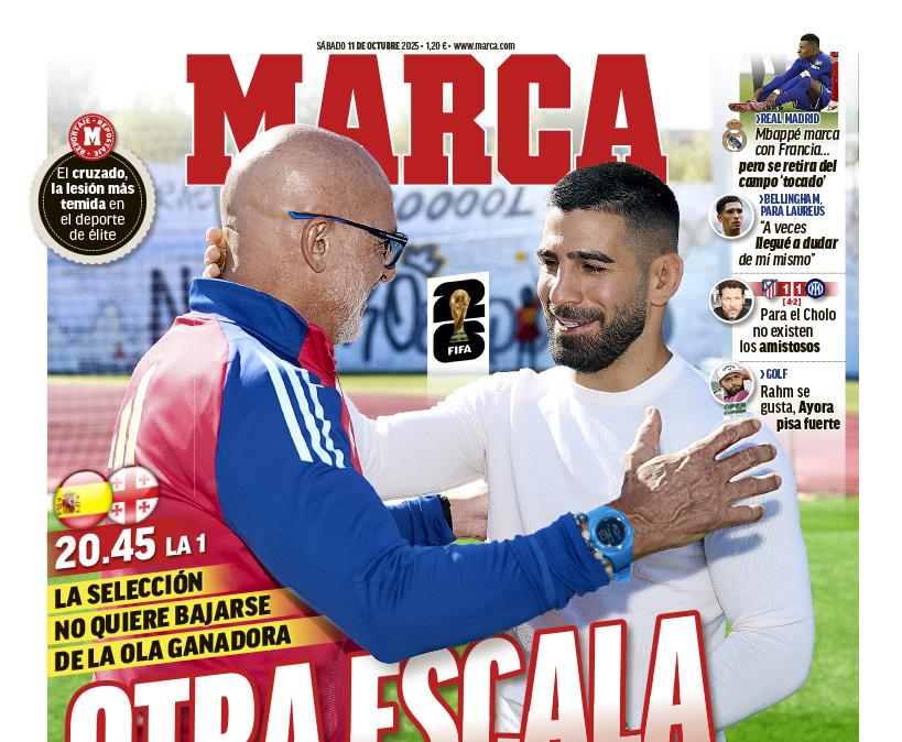 Marca destaca en su portada las molestias de Mbappé