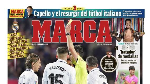 PORTADA | Marca: "Estalla el Madrid"