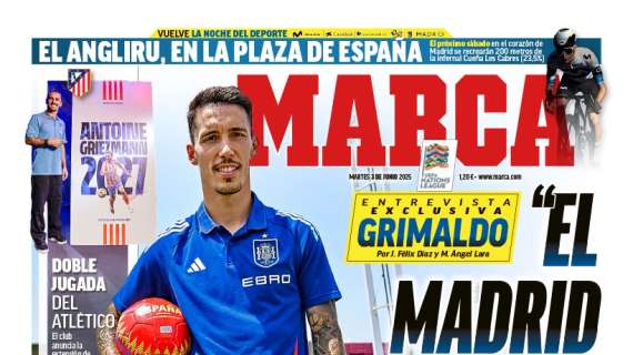 Grimaldo, en la portada de Marca: "El Madrid ha acertado con Xabi Alonso"